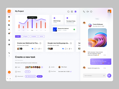 Project Managment App Dashboard UI admin panel analytics dashboard dashboard design dashboard ui design homepage product design saas dashboard statistics ui concept ui design web web design