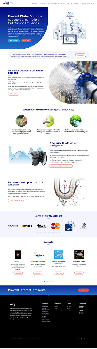 Water-Management- website elementor web design web development website wordpress