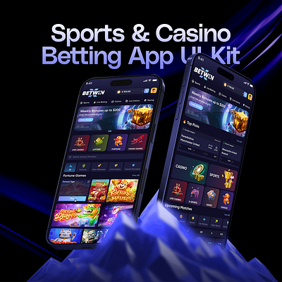 Sports & Casino Betting App UI-Kit app app design betting casino design figma sheroz sports ui