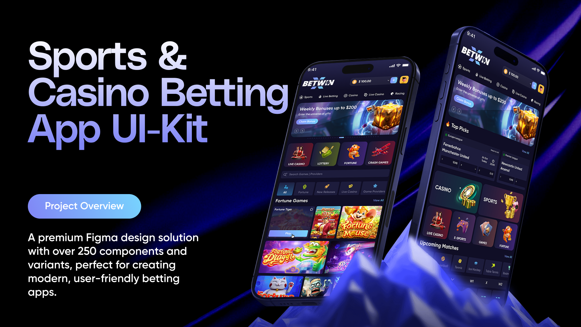 Example of Casino & Sports Betting App UI Design