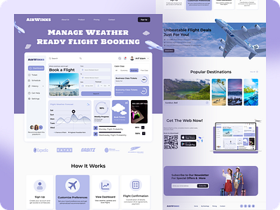 Flight Booking Saas Landing Page airticket airticket booking flight flight booking flight booking landing page flight booking saas landing page ui