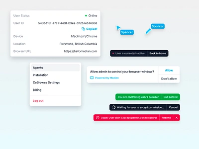 Median — Floating components components cursor dropdown modal notification snackbar toast