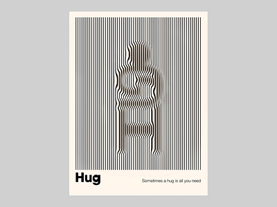 The Healing Power of a Hug affection comfort creative design design designposter emotional support friendship healing healing power hug human connection inspiration kindness love love language motivation poster posterdesign power well being