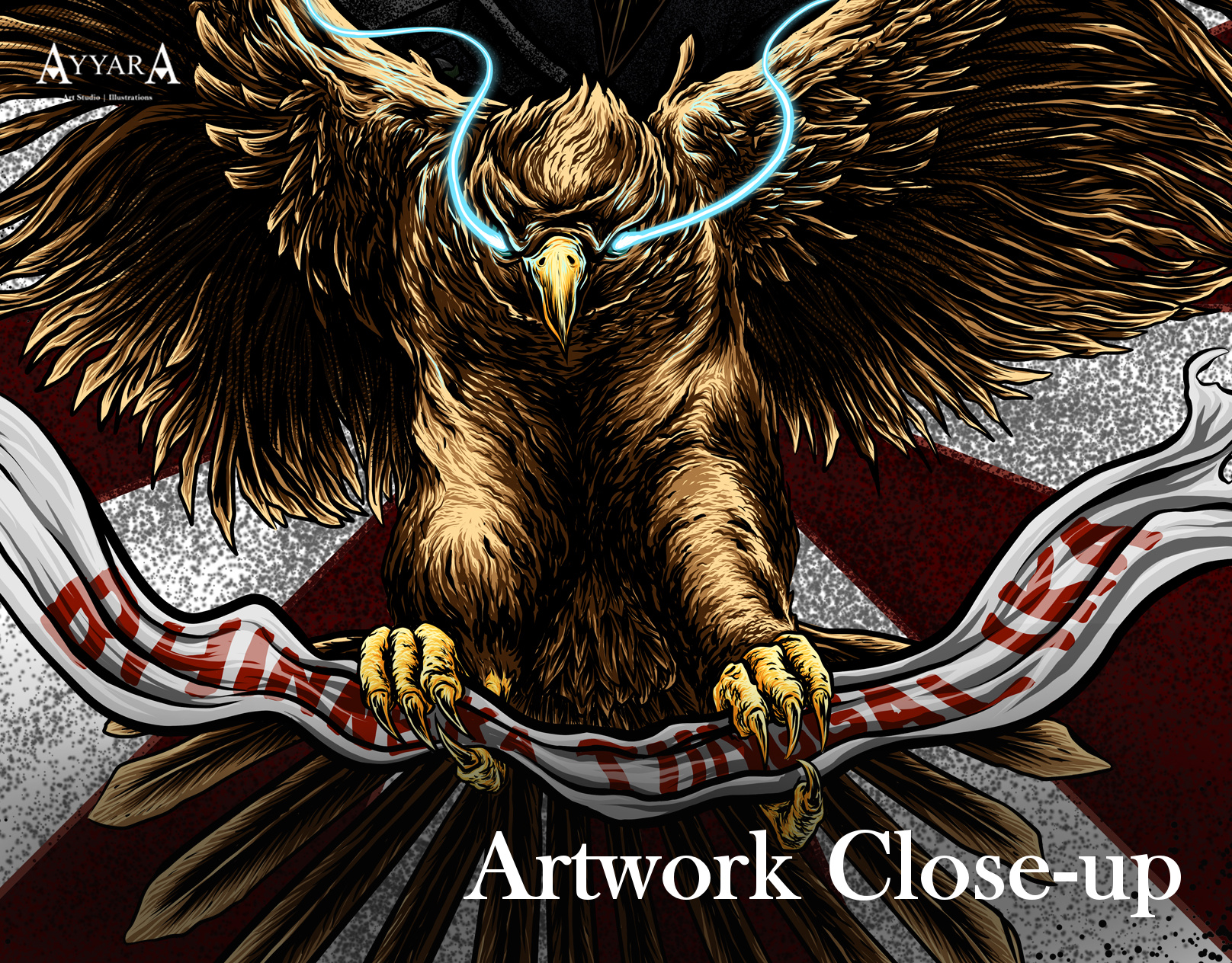 Example of Custom Digital Illustratio Medium Detail