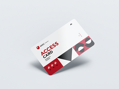 Access Card design for Mediazone in University of Nicosia branding card graphic design