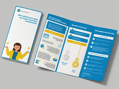 LEAFLET - ELECTRICITY COMPANY graphic design illustration leaflet print