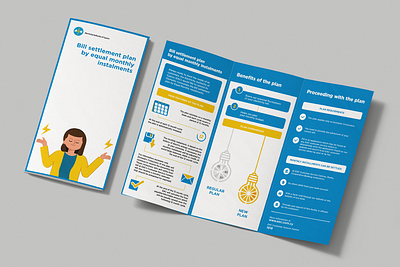 LEAFLET - ELECTRICITY COMPANY graphic design illustration leaflet print