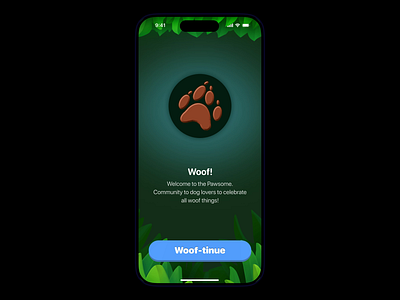 Doggie app animation aftereffects animationchallenge mobile ui