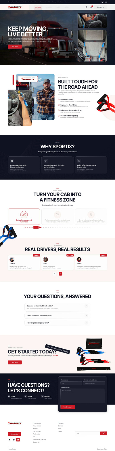 Keep Moving ui ux web design