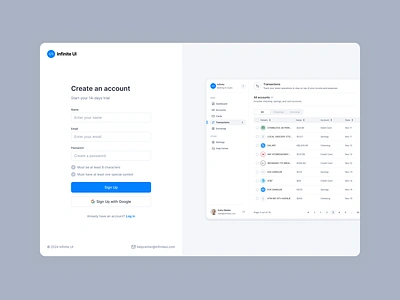 Daily UI / 1 out of 100 / Sign Up Page concept daily ui dailyui dailyui 001 dashboard design challenge design system figma login minimal product design saas sign up signup ui uidesign ux