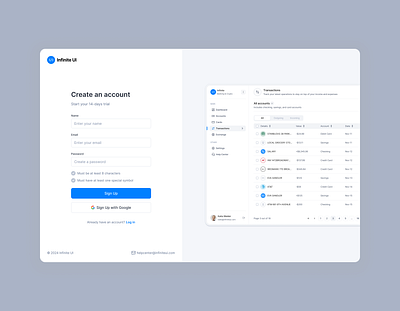 Daily UI / 1 out of 100 / Sign Up Page concept daily ui dailyui dailyui 001 dashboard design challenge design system figma login minimal product design saas sign up signup ui uidesign ux