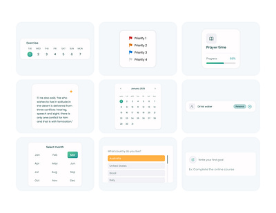 Components - part I components figma interaction design ui ui design ux ui