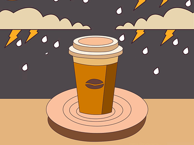 Illustration Brewed Awakening art art design art therapy artwork artwork design coffee coffee lovers creative creativity cup of coffe design drawings energy illustrated illustration inspiration inspired paintings rain warmth