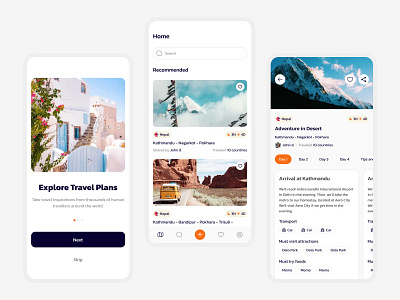 RoverPlan 🔥 Mobile App app design daily ui figma flat design mobile app ui rover plan roverplan rufo studio rufostudio tour builder tour guide app tour maker tour plan travel app travel creator app travel itinerary maker travel planner ui ui ux ux