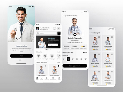 Doctor Booking App UI app appointment booking app design doctor doctor booking mobile app ui ui design uiux uiux design user interface