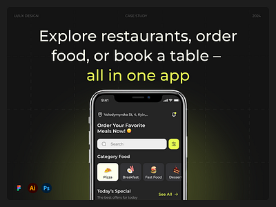 Food App Case Study | UI/UX Design app design case study delivery design food mobile app order restaurants uiux user experience user interface web design