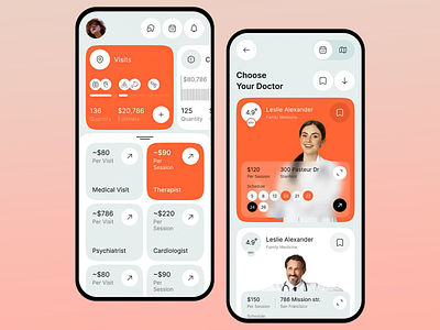 Doctor Appointment Booking App app design app ui app us appoinment appoinment booking booking design doctor doctor appointment doctor search healthcare healthcare app medical app mobile app mobile ui scheduling ui ui design ux design wellness