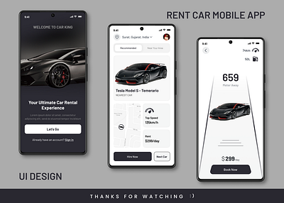 Car Rental App UI UX Design | Car Rent | Rental App UI UX | Figm app figma figmadesign mobile design photoshop product design ui uidesign uiux uiuxdesign ux xd