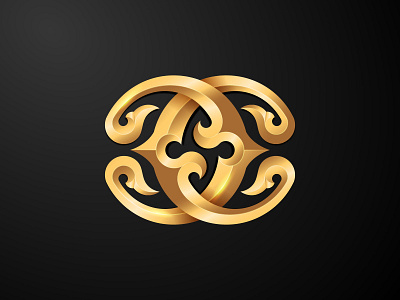 CC Monogram abstract golden symbol classic luxury style decorative pattern elegant design golden logo luxury logo ornamental logo premium logo design royal emblem vintage inspired logo