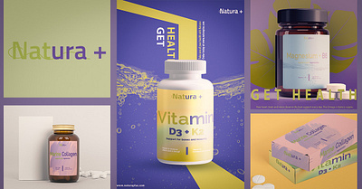 Natura+ | Brand Identity brand branding graphic design label logo medicine pacaking product product design