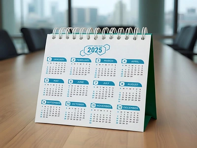 Colorful 2025 calendar design 2025 calendar branding business colorful calendar corporate desk calendar february calendar graphic design happy january calendar landscape new year one page planner single page stationery table calendar yearly calendar