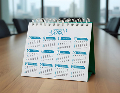 Colorful 2025 calendar design 2025 calendar branding business colorful calendar corporate desk calendar february calendar graphic design happy january calendar landscape new year one page planner single page stationery table calendar yearly calendar