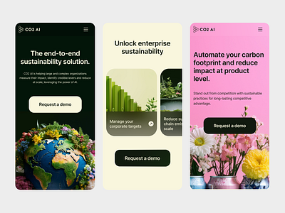 CO2AI - website brand branding design ui ui design ux ux design uxui web web design