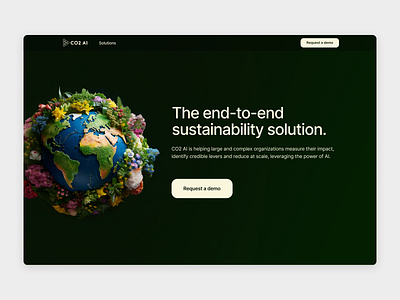 CO2AI - website branding design ui ui design ux ux design uxui web web design