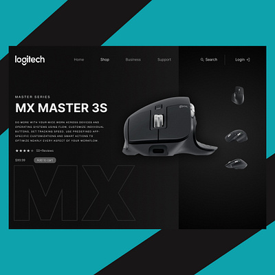 Logitech MX Master 3S Product Page Design