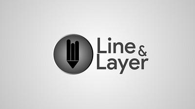 Line And layer graphic design logo