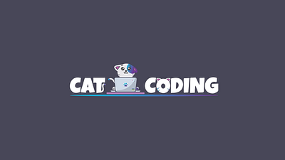 Cat Coding - Logo Animation 2d 2danimation animation motion graphics