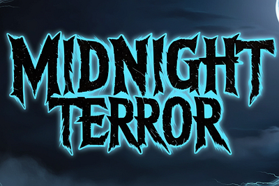 Midnight Terror - Horror Font font sans serif graphic design illustration vector