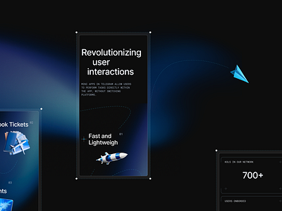 Mobile version presentation elements graphic design ui