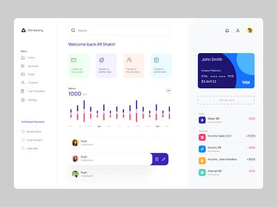 Banking Dashboard UI admin panel analytics banking dashboard dashboard design dashboard ui design finance homepage management tools product design project design saas dashboard statstics ui design web web design web page