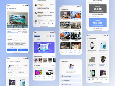 Swap Products App UI app design e commerce exchange exchange products mobile app swap swap products ui ui design uiux uiux design user interface