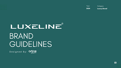 LUXELINE- Luxury Brand Logo Design and Brand Gudiline brand guideline branding logo logo design luxury brand luxury logo