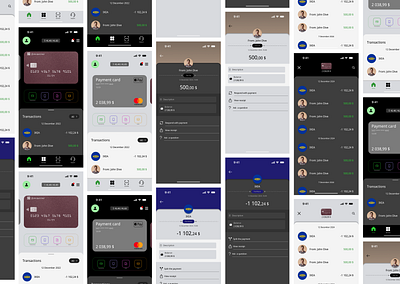 Bank App design figma graphic design ui ux web design