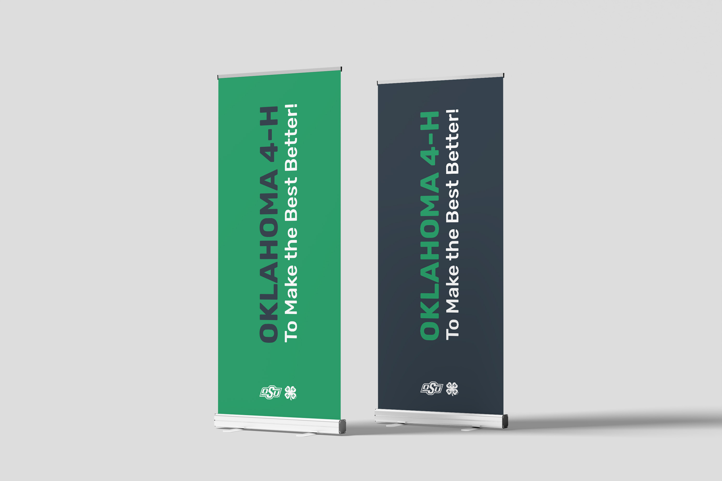 PopUp Banner proposal for OK 4 - H advertising banner design branding design graphic design layout design signage vector