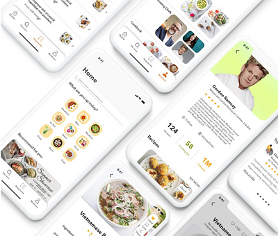 Chef's Table Application ui user experience ux