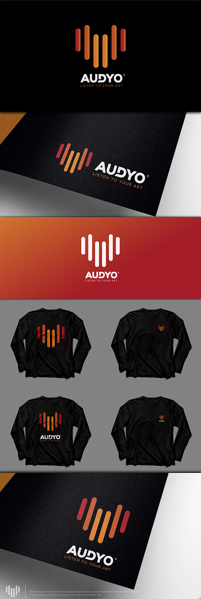 Logo for AUDYO____it is in use abstract design graphic design illustration logo minimal design vector