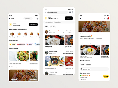 Food Delivery App 🥗 2025 app ui app ui design delivery app figma food food app latest design trending design ui design uiux user interface