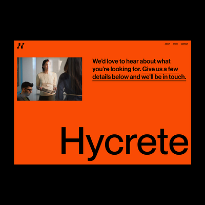 ⬤ Hycrete | Contact Page and Footer Example — 202 art direction case study concept contact page eddesignme el salvador footer interaction ui design