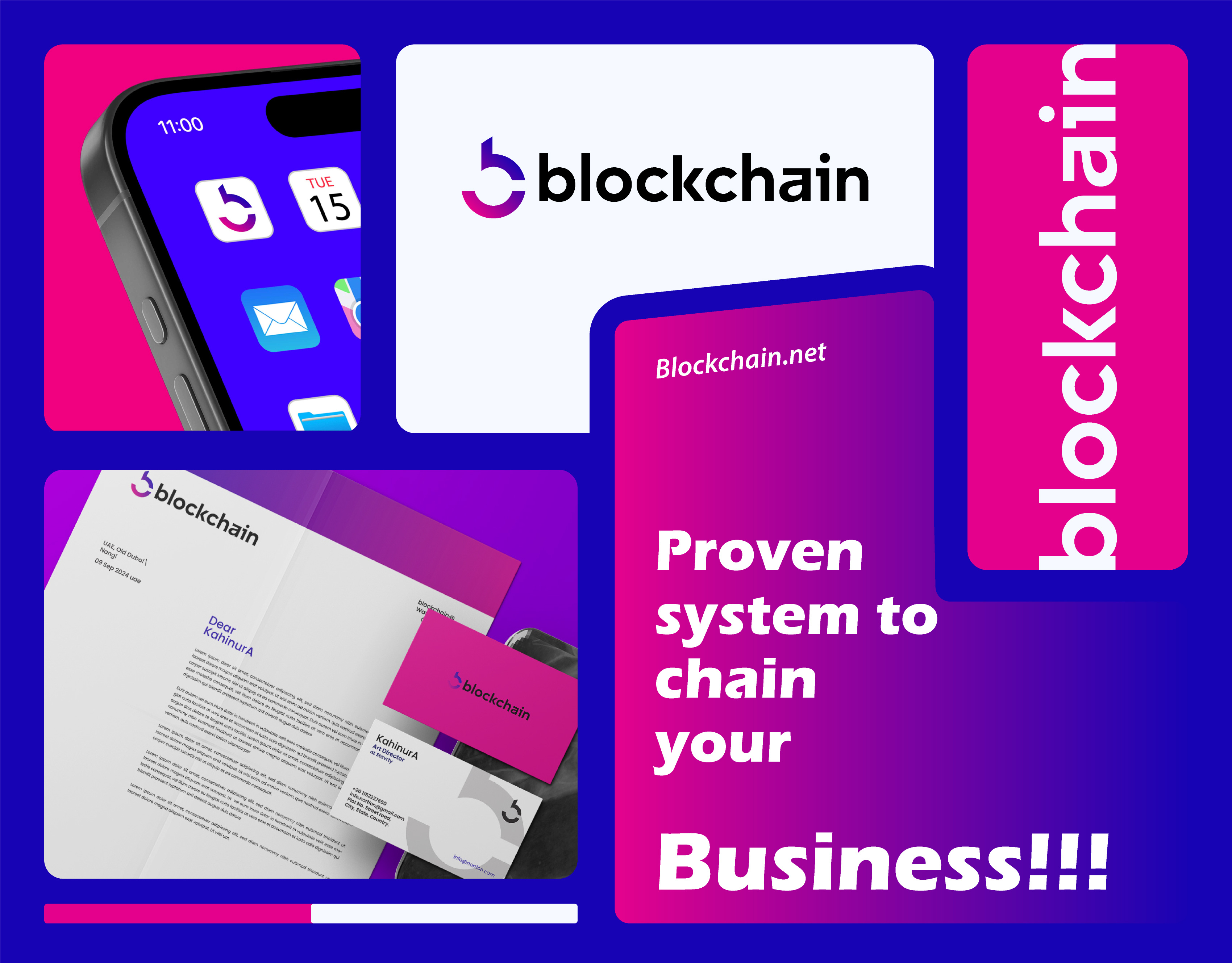 blockchain Branding logo design, Presentation by Stavrty on Dribbble