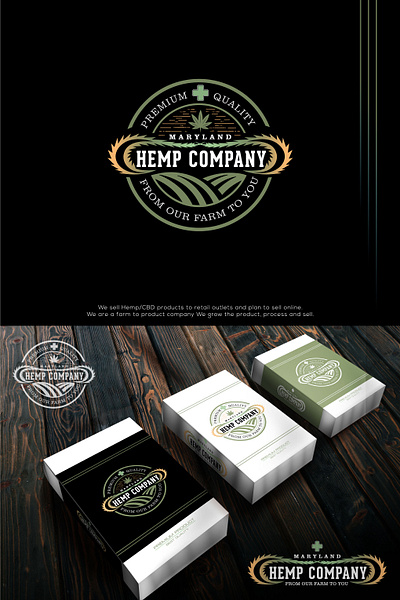 Logo for HEMP COMPANY___it is in use graphic design illustration logo vector