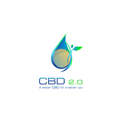 Logo for CBD 2.0____it is in use abstract graphic design illustration logo vector