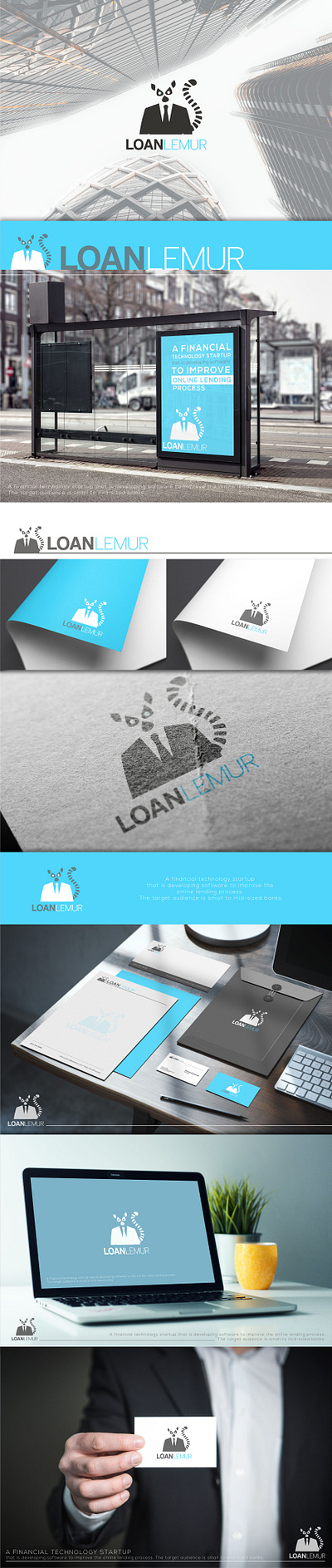 Logo for LOAN LEMUR graphic design illustration logo vector