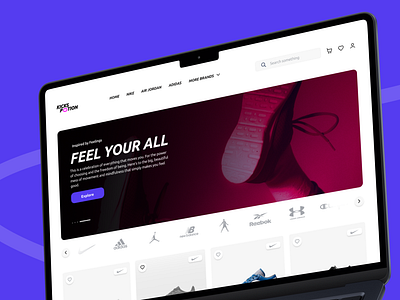 Kickspotion - E-Commerce website redesign behance design e commerce modern online store responsive ui uiux user engagement user experience user first user interface ux web design website