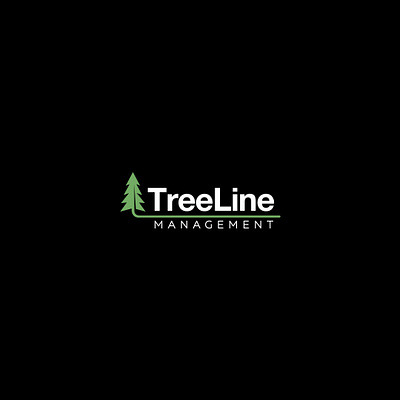 Logo for TreeLine MANAGEMENT___it is in use graphic design illustration logo vector