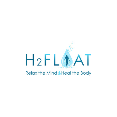 Logo for H2FLOAT____it is in use graphic design illustration logo vector