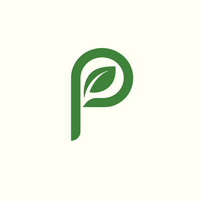 Logo Design, Letter P with Leaf Logo Design branding design earth friendly eco friendly fresh graphic design green green leaf illustration leaf leaflogo logo minimalistic design natural organic p logo p with leaf plant based typography vector